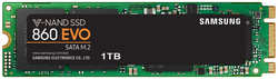 Накопитель SSD M.2 2280 Samsung MZ-N6E1T0BW 860 EVO 1TB MLC 3D V-NAND SATA 6Gb / s 550 / 520MB / s97K / 88K IOPS RTL