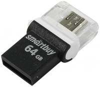 Накопитель USB 2.0 64GB SmartBuy SB64GBPO-K Poko черный