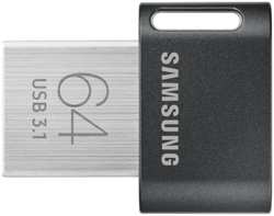 Накопитель USB 3.1 64GB Samsung MUF-64AB / APC Fit Plus серебристый (MUF-64AB/APC)