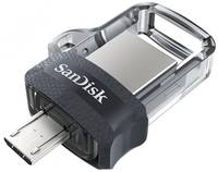 Накопитель USB 3.0 64GB SanDisk Ultra Dual SDDD3-064G-G46 черный