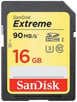 Карта памяти SDHC 16GB SanDisk SDSDXNE-016G-GNCIN Extreme 90MB / s CL10 UHS-I U3