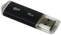 Накопитель USB 2.0 16GB Silicon Power Ultima U02 SP016GBUF2U02V1K черный