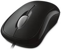 Мышь Microsoft BASIC 4YH-00007 черная, 800dpi, USB, 3 кнопки