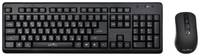 Клавиатура и мышь Wireless Oklick 270M 337455 черные, USB