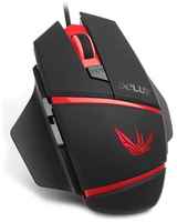 Мышь Delux M611 черно-красная, 1000/1500/2000/3000/4000dpi, USB, 5кн+скролл, с подсветкой 6938820411659