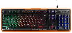 Клавиатура проводная Garnizon GK-320G черная, USB, подсветка, антифантомные кнопоки, код Survarium
