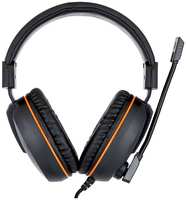 Гарнитура Gembird MHS-G100 игровая, черный / оранжевый, регул. громкости, откл. микрофона, кабель 2,5м