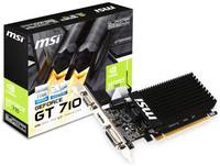 Видеокарта PCI-E MSI GeForce GT 710 (GT 710 2GD3H LP) 2GB Silent Low Profile GDDR3 64bit 28nm 954 / 1600MHz DVI(HDCP) / HDMI / VGA RTL