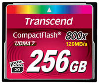 Карта памяти CompactFlash 256MB Transcend TS256GCF800 800x