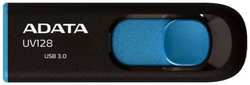 Накопитель USB 3.0 128GB ADATA UV128 AUV128-128G-RBE черный / синий