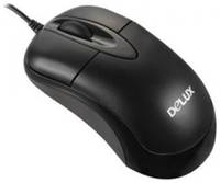 Мышь Delux DLM-312U черная, 800dpi, USB, 2 кнопки+колесо 6938820400646U