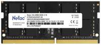 Модуль памяти SODIMM DDR4 8GB Netac NTBSD4N26SP-08 PC21300, 2666Mhz, C19