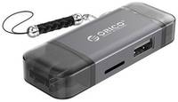 Карт-ридер внешний Orico 2CR61-GY USB 2.0, 6-in-1, серый