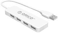 Концентратор USB 2.0 Orico FL01-WH 4*USB 2.0, 30cm