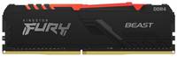 Модуль памяти DDR4 8GB Kingston FURY KF436C17BBA / 8 Beast RGB 3600MHz CL17 1RX8 1.35V 288-pin 8Gbit (KF436C17BBA/8)