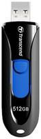 Накопитель USB 3.1 512GB Transcend JF790K Pen Drive, Capless, Black (TS512GJF790K)
