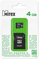 Карта памяти MicroSDHC 4GB Mirex 13613-AD10SD04 Class 10 (SD адаптер)
