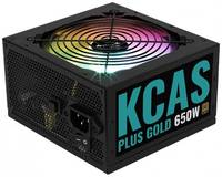 Блок питания ATX AeroCool KCAS PLUS GOLD 650W 4710562759204 650W, APFC, Fan ARGB 12cm, 80+ Gold
