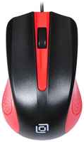 Мышь Oklick 225M 288237 черный / красный оптическая (1000dpi) USB (3but)