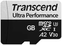 Карта памяти 64GB Transcend TS64GUSD340S UHS-I U3 microSDXC w/adapter A2 Ultra Performance R/W:160/125 MB/s