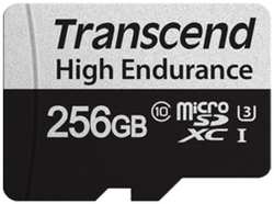 Карта памяти MicroSDXC 256GB Transcend TS256GUSD350V adapter U3, High Endurance R95 / W45 MB / s