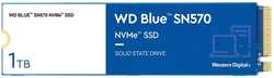 Накопитель SSD M.2 2280 Western Digital WDS100T3B0C SN570 NVMe 1TB PCIe Gen3 x4 NVMe v1.4 TLC 3500/3000MB/s IOPS 460K/450K 600TBW MTTF 1.5M