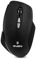 Мышь Wireless Sven RX-590SW SV-018375 черная, бесш. кл., Bluetooth, 2,4GHz, 6+1кл., ST, 800-1600DPI