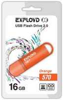 Накопитель USB 2.0 16GB Exployd EX-16GB-570-Orange 570, оранжевый