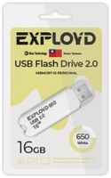 Накопитель USB 2.0 16GB Exployd EX-16GB-650-White 650, белый