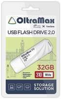 Накопитель USB 2.0 16GB OltraMax OM-16GB-310-White 310, белый