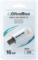 Накопитель USB 2.0 16GB OltraMax OM-16GB-230-White 230