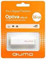 Накопитель USB 2.0 16GB Qumo QM16GUD-OP1-white Optiva 01, белый