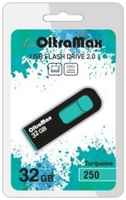 Накопитель USB 2.0 32GB OltraMax OM-32GB-250-Turquoise 250, бирюзовый