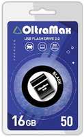 Накопитель USB 2.0 16GB OltraMax OM016GB-mini-50-B 50, чёрный