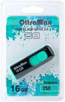 Накопитель USB 2.0 16GB OltraMax OM-16GB-250-Turquoise 250