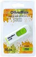 Накопитель USB 2.0 16GB OltraMax OM-16GB-250-Green 250, зелёный