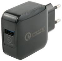 Зарядное устройство сетевое Red Line NQC-4 УТ000016520 USB QC 3.0, черный