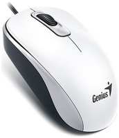 Мышь Genius DX-110 31010009401 1000 dpi, 3 кнопки+колесо прокрутки, провод 1,5 м, USB, White (31010116102)
