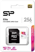 Карта памяти 256GB Silicon Power SP256GBSTXBV1V20SP microSDXC Class 10 UHS-I U3 100 Mb/s Elite A1 (SD адаптер)