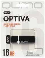 Накопитель USB 2.0 16GB Qumo QM16GUD-OP2-black Optiva 02, чёрный