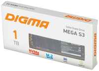 Накопитель SSD M.2 2280 Digma MEGA S3 DGSM3001TS33T 1TB, 3D NAND TLC, 2080 МБ/с/1700 МБ/с, PCI-E x4, NVMe, rtl