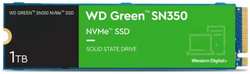Накопитель SSD M.2 2280 Western Digital WDS100T3G0C SN350 Green NVMe 1TB QLC 3200 / 2500MB / s 300K / 400K IOPS MTBF 1M