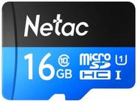 Карта памяти MicroSDHC 16GB Netac NT02P500STN-016G-R (с SD адаптером) 80MB / s