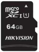 Карта памяти MicroSDXC 64GB HIKVISION HS-TF-C1(STD)/64G/ZAZ01X00/OD (без SD адаптера) 92/30MB/s, V30