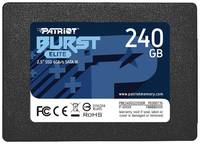 Накопитель SSD 2.5'' Patriot Memory PBE240GS25SSDR Burst Elite 240GB SATA 6Gb / s 3D TLC 450 / 320MB / s IOPS 40K / 40K MTBF 2M
