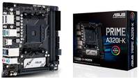 Материнская плата mini-ITX ASUS PRIME A320I-K 90MB11T0-M0EAY0 (AM4, AMD A320, 2*DDR4(3600), 4*SATA 6G RAID, PCIE, 7.1CH, Glan, HDMI, DP, 4*USB 3.2, 2*