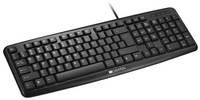 Клавиатура Canyon KB-1 CNE-CKEY01-RU черный, проводная, влагоотталкивающая, 104 клавиши, раскладка EN / RU