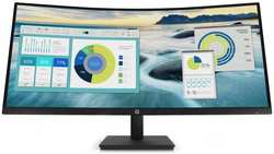 Монитор 34″ HP P34hc 21Y56AA 3440x1440, 21:9, VA, 250 cd/m2, 3500:1, 5ms, 178°/178°, изогнутый, HDMI, USB-C, USB, DisplayPort, Speakers, 50/60 Hz, bla