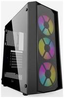 Корпус ATX Powercase Rhombus X3 Mesh LED CMRMX-L3 , без БП, с окном, USB 3.0, 2*USB 2.0, audio