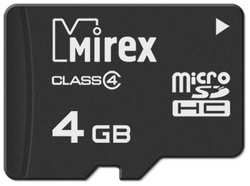 Карта памяти 4GB Mirex 13612-MCROSD04 microSDHC Class 4